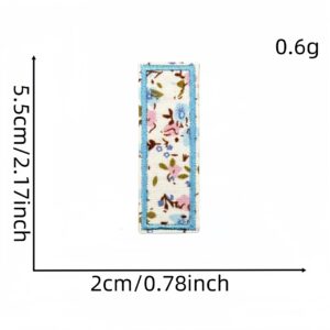 I letter floral cloth sticker 14#