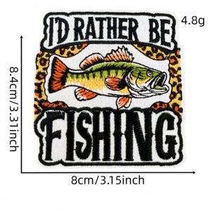 Fishing themed cloth stickers 2 #