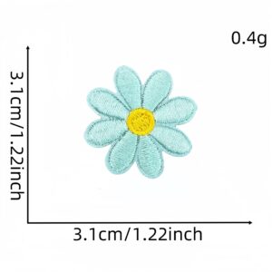 Lake blue small cloth patch 5 #