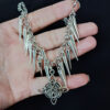 Wholesale Punk Star Pendant Necklace Silver Zinc Alloy Spiked Fringe Choker Trendy Jewelry Accessory for Casual or Gift Use