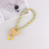 oly-ce551571be47c9b4a01ac0521cddbcb4 Wholesale Korean Style Heart Keychain Handmade Cotton Rope Pink Color Contrast for Party Gift Fashion Accessory