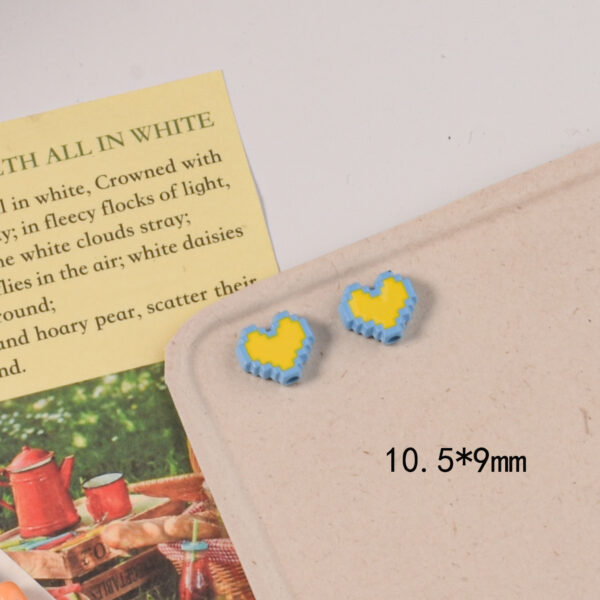 oly-ce645515a487d50ecdcc56034ec77e46 Wholesale 10mm Heart Alloy Beads Baked Paint Mixed Colors DIY Jewelry Accessory for Resale