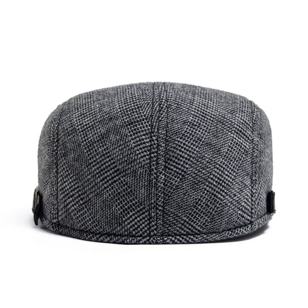 Wholesale Vintage Plaid Wool Peaked Cap, Winter Hat, Fashion Accessory, Everyday Boutique Gift