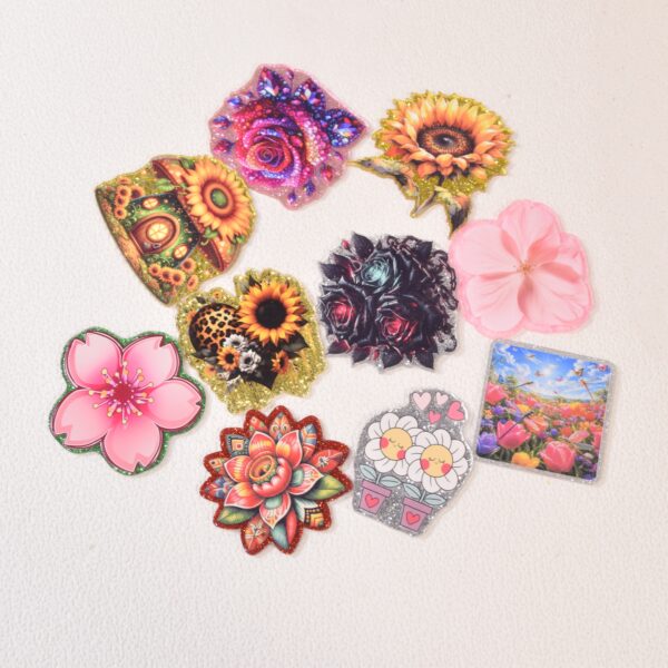 oly-ce7e24ee16daab02f3996c75a1bee7cb Wholesale Random Different Styles 10pcs Plant Theme Acrylic Flat Backs