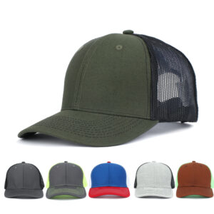 Wholesale Trendy White Mesh Trucker Cap Richardson 112 Breathable Adjustable Unisex Hat