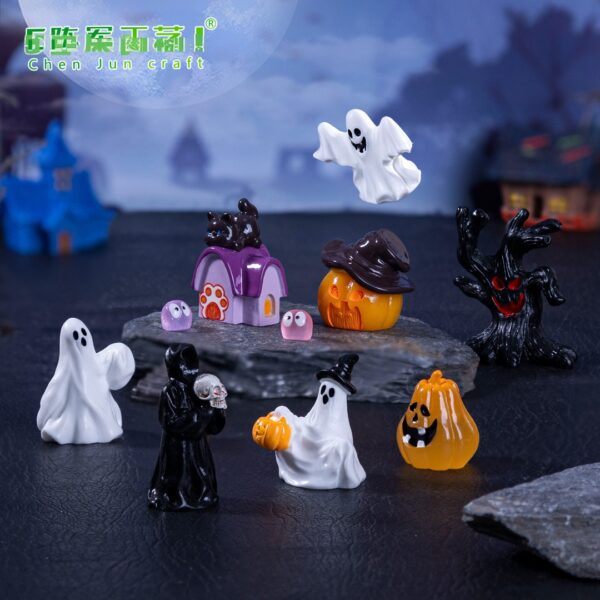 Wholesale Halloween Death God Castle Resin Ornament Decorative Accent DIY Accessory