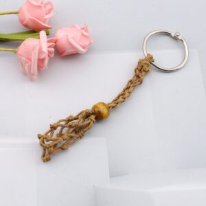 Brown keychain (excluding gems)
