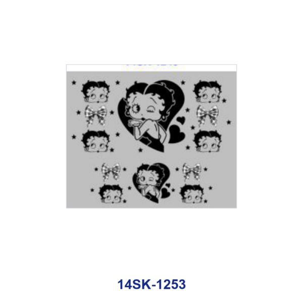 Wholesale 2/4/8pcs Vintage Retro Cartoon Girl Character Print Mini Cup Keychain Sticker OLY Exclusive