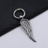oly-cef40eada9c77c5c3189df643ae3490f Wholesale Angel Wings Alloy Keychain, Silver Fashion Accessory for Car Keys and Bags