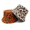 Wholesale Stylish Leopard Print Bucket Hat Sun Protection for Outdoor Beach