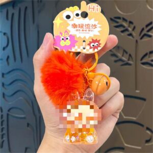 Hair ball soaked in oil and fried - orange