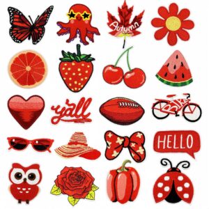 oly-cf1dec62019dd7a5d18a5a2d43b8045a Wholesale Stylish Embroidery Patches Red Cartoon Series Polyester Thread DIY Clothing Accessories Resale