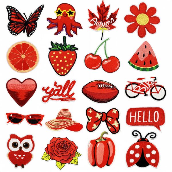 oly-cf1dec62019dd7a5d18a5a2d43b8045a Wholesale Stylish Embroidery Patches Red Cartoon Series Polyester Thread DIY Clothing Accessories Resale