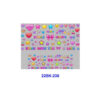 oly-cf467211c7f5cfe1b24ec780cad9c006 Wholesale 8pcs Cute Mini Doodle Element Mini Keychain Sticker