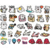 oly-cf51792635d35f3b5cf3e20631816a0a Wholesale Line Dog Embroidered Patch Cute Rabbit Design Polyester Thread Iron-On Clothing Decorative Accent