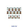 oly-cf58b38d1d95ed063777f09e13595115 Wholesale 2/4/8pcs Teddy Bear Theme Mini Cup Keychain Sticker