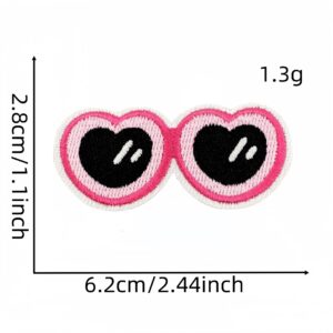 Summer glasses cloth stickers 6#