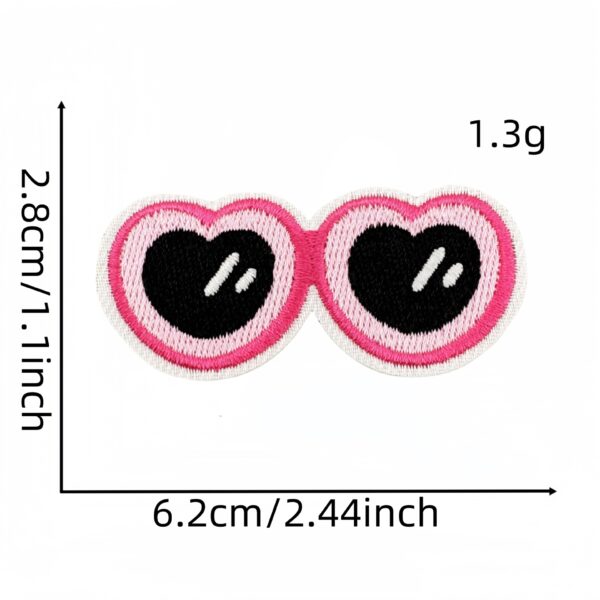 Wholesale Funny Glasses Embroidered Patch Cartoon Watermelon Frog Iron on Sticker for Party Decor Resale