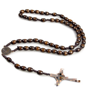 oly-cf65a5c290bac884e0949787099b93eb Wholesale Vintage Wood Bead Necklace Handmade Coffee Color Long Strand Jewelry Gift Boutique Resale