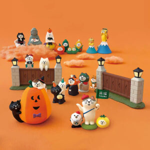Wholesale Halloween Pumpkin Cat Resin Figurine Blind Box for Party Home Decor Gift