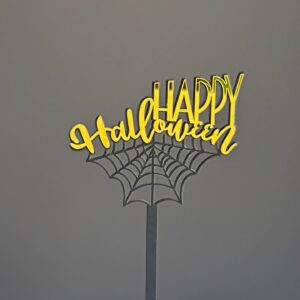 1. 3mm thick acrylic is about 10cm wide / Double layer spider web happy halloween