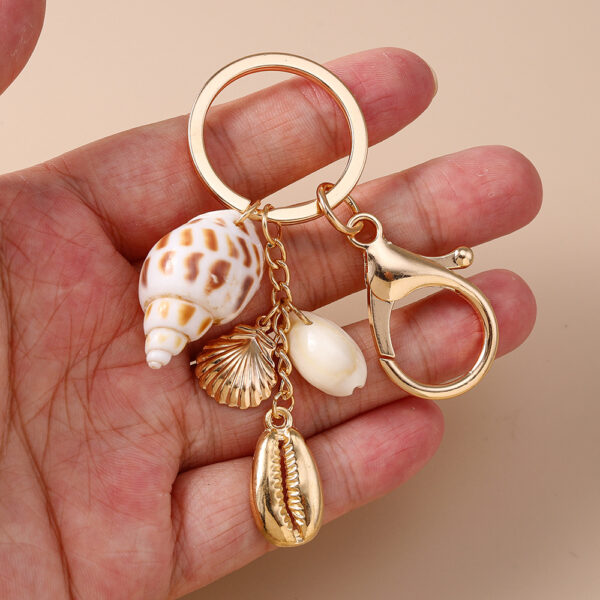 oly-cf6c55d87eed46a0db893666e457caeb Wholesale Chic Resin Shell and Starfish Keychain - Beachy Decorative Accessory for Bag or Keys, Perfect Gift