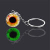 Wholesale Funny Eye Pupil Glass Ball Keychain Luminous Glow-in-the-Dark Decorative Key Ring, Ideal for Gifts, Bag Charm or Party Favors