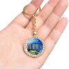 oly-cfa16c572e3d791a9053d9500a534e11 Wholesale Gold Alloy Rhinestone Wings Keychain Bag Charm Boutique Resale Gift