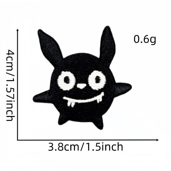 oly-cfa295f9ed79b85d81c461c941c282fb Wholesale Korean Ins Style Black White Cat Cartoon Iron-On Embroidered Patches Craft Supply for DIY Shoes and Hats