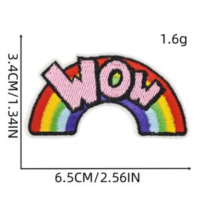 Rainbow cloth stickers 3#