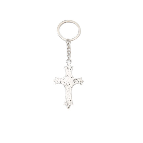 Wholesale Stylish 3D Skull Cross Keychain Alloy Car Key Accessory