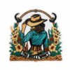 Wholesale 18pcs Cowgirl Patch Set Western Style Leopard Cactus Embroidered Patches DIY Clothing Accessory