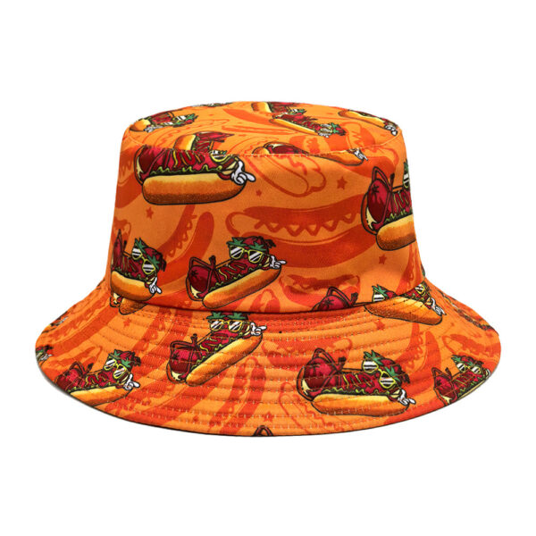 Wholesale Double Sided Digital Print Cartoon Bee Fisherman Hat for Everyday Sun Protection