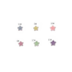 Little Star Cloth Sticker 6 Color Pack