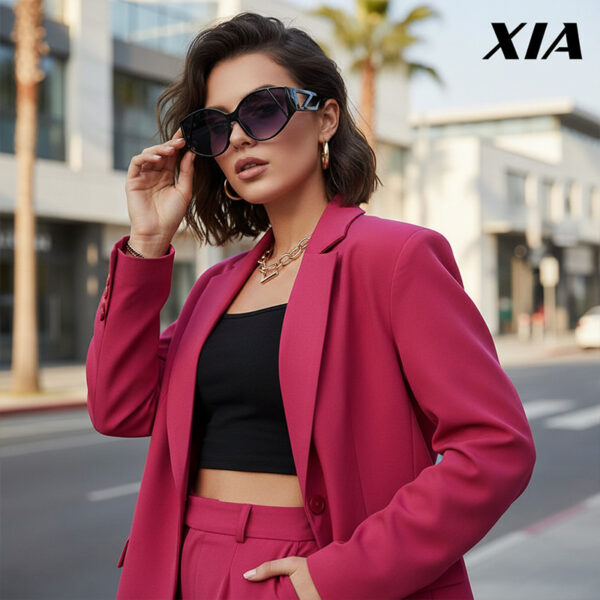 oly-cfec0dd31401fcc3e9ebc83bc329ebba Wholesale Retro Cat Eye Hollow Sunglasses Large Frame UV Protection for Outdoor Travel Vacation Stylish Fashion Accessory