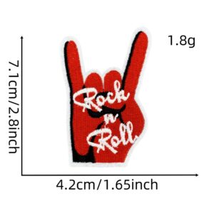 Music skeleton series cloth sticker 7#