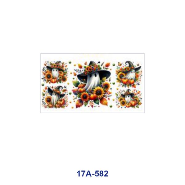 oly-d02c70412d26186ccfbc3e2a90a04dbe Wholesale 5pcs Fall Halloween Witch Hat Bow Ghost Sunflower Pumpkin Fall Leaf Bat Mixed Decor Prints 16oz Cup UV DTF Wraps