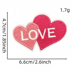 Pink series cloth stickers 19 #