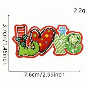 Green christmas cloth sticker 4 #