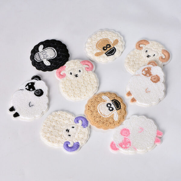 oly-d04aa3556ab31821524f7a913af5fbc2 Wholesale Cute Sheep Embroidery Patch DIY Towel Decoration Fashion Accessory