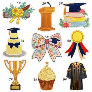 Graduation Season Fabric Patchwork Set (9 Pieces)