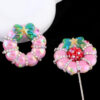oly-d0589bc550cca5b872be75341a6dd25c Wholesale Christmas Wreath Bow Tie Style Epoxy Plastic DIY Phone Key Bag Accessory Boutique Resale
