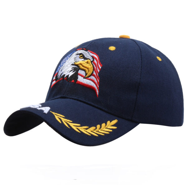 oly-d05970080369b63a5640345867240db7 Wholesale Embroidered Eagle Flag Star Baseball Cap Sun Hat Summer Casual
