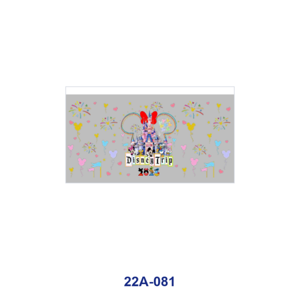 oly-d05c80eed2280968e18060e62768df27 Wholesale 5pcs Cartoon Mouse Characters Fantasy Castle Bow Fireworks Vacation Mixed Print 16oz Cup UV DTF Wraps OLY Exclusive