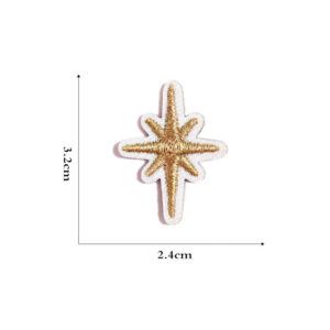 Self-adhesive Brown Star Cloth Sticker