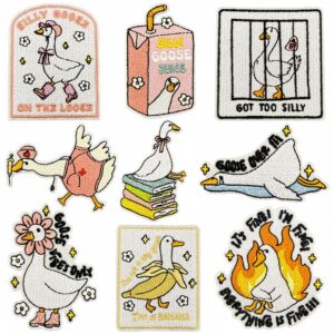 oly-d09a1a8c028c326281b7462963ef874c Wholesale Humorous Goose Embroidered Patch Decorative Accent for Clothing and Bags