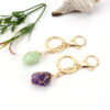 oly-d09af9a1405adbad9ca9212b4619b28d Wholesale Pastoral Style Handmade Wire Wrapped Natural Crystal Keychain Pendant Fashion Accessory Gift