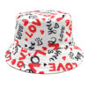 oly-d0bd2a3fbe662f82cac945b3b526b692 Wholesale Valentine's Heart Print Fisherman Hat Double Sided Sun Hat for Couples Casual Fashion