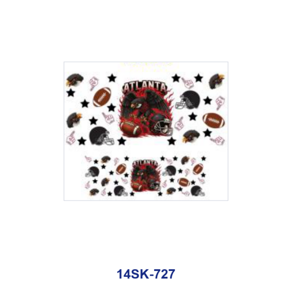 oly-d0c8155a020014a4359a5dc1914847ab Wholesale 2/4/8pcs Vintage Football Team Print Mini Cup Keychain Sticker OLY Exclusive