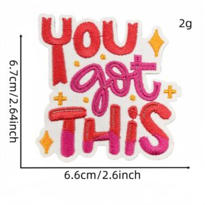 Pink english cloth sticker 13#